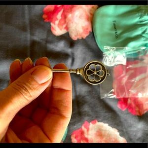 Tiffany & Co Large Diamond Blossom Key pendant